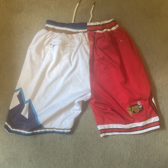 Large Just Don 1997 NBA Finals Shorts Bulls vs Jazz - Picture 2 of 7